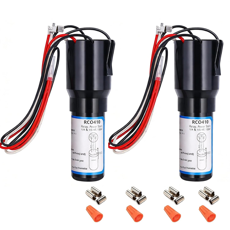 Hard Start Kit RCO410 for Refrigerators Freezers 1/4 1/3 HP 115V Compressor