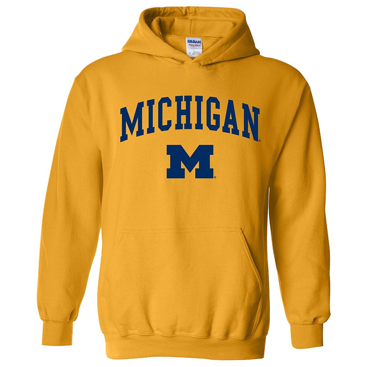 Michigan University Wolverines Arch Logo Licensed Hooded Sweatshirt | eBay