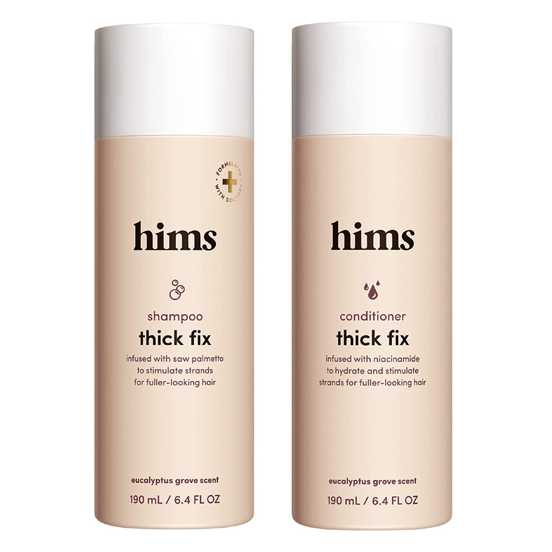 Hims Thick Fix Shampoo and Conditioner Set for Men- Thickening, Moisturizing, Re