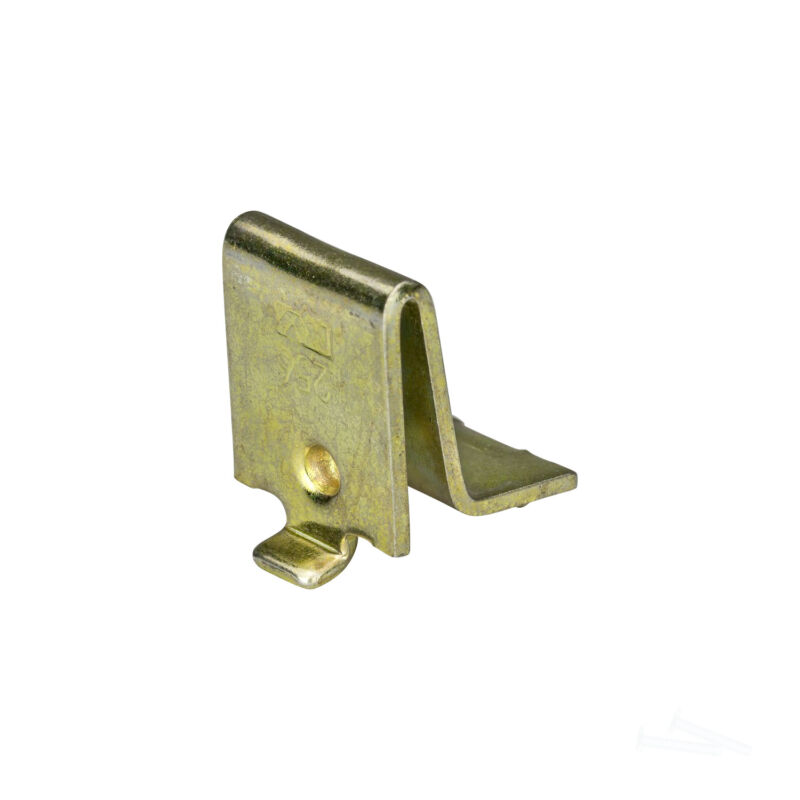 Knape & Vogt Adjustable Steel Pilaster Shelf Support Clip, Brass, 12 Pack