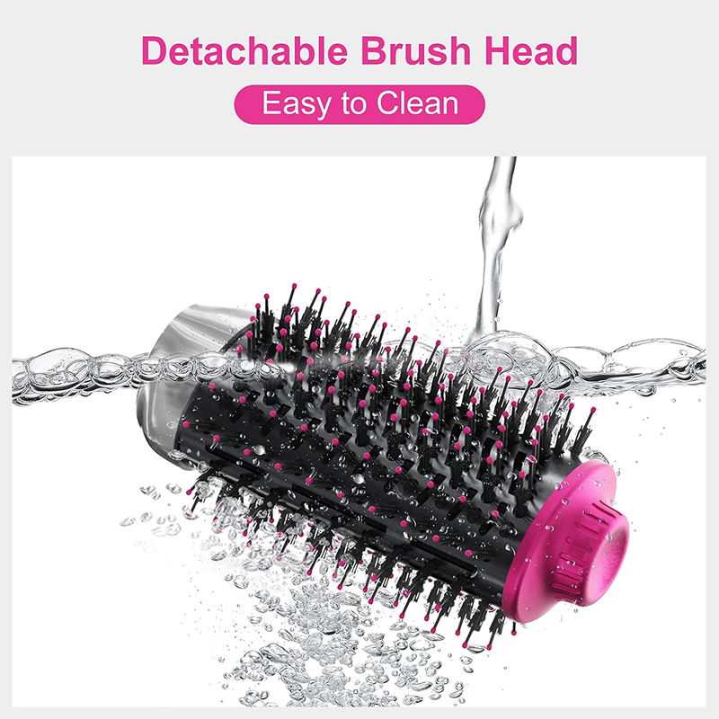 IG INGLAM 4 in 1 Blowout Brush, Negative Ion Detachable Hair Dryer & Styler Volu