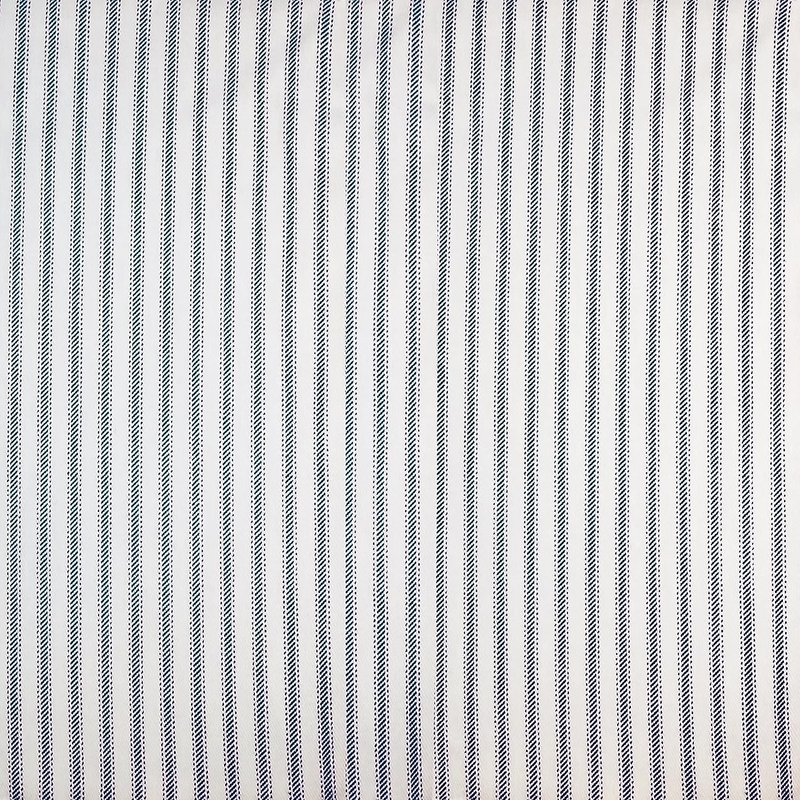 Ticking Stripe Blue Rocking Chair Cushions - Extra-Large - Seat Pad and Back Res