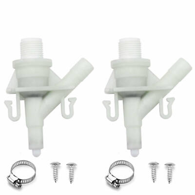 2XWater Valve Kit 385311641 For Dometic Sealand marine 300 310 320 series Toilet
