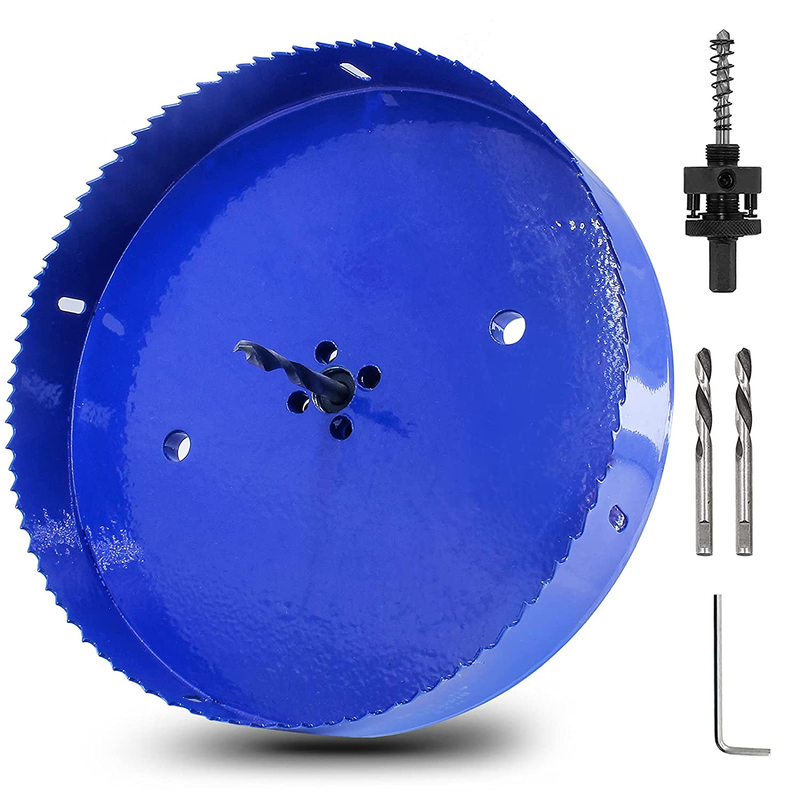 8 1/4 Inch 210Mm Hole Saw with Arbor, 1 1/4 Inch Cutting Dep