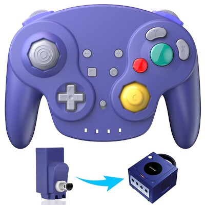 Wireless GameCube Controller 2.4GHZ Remote NGC Game Joystick Controller Gamepad