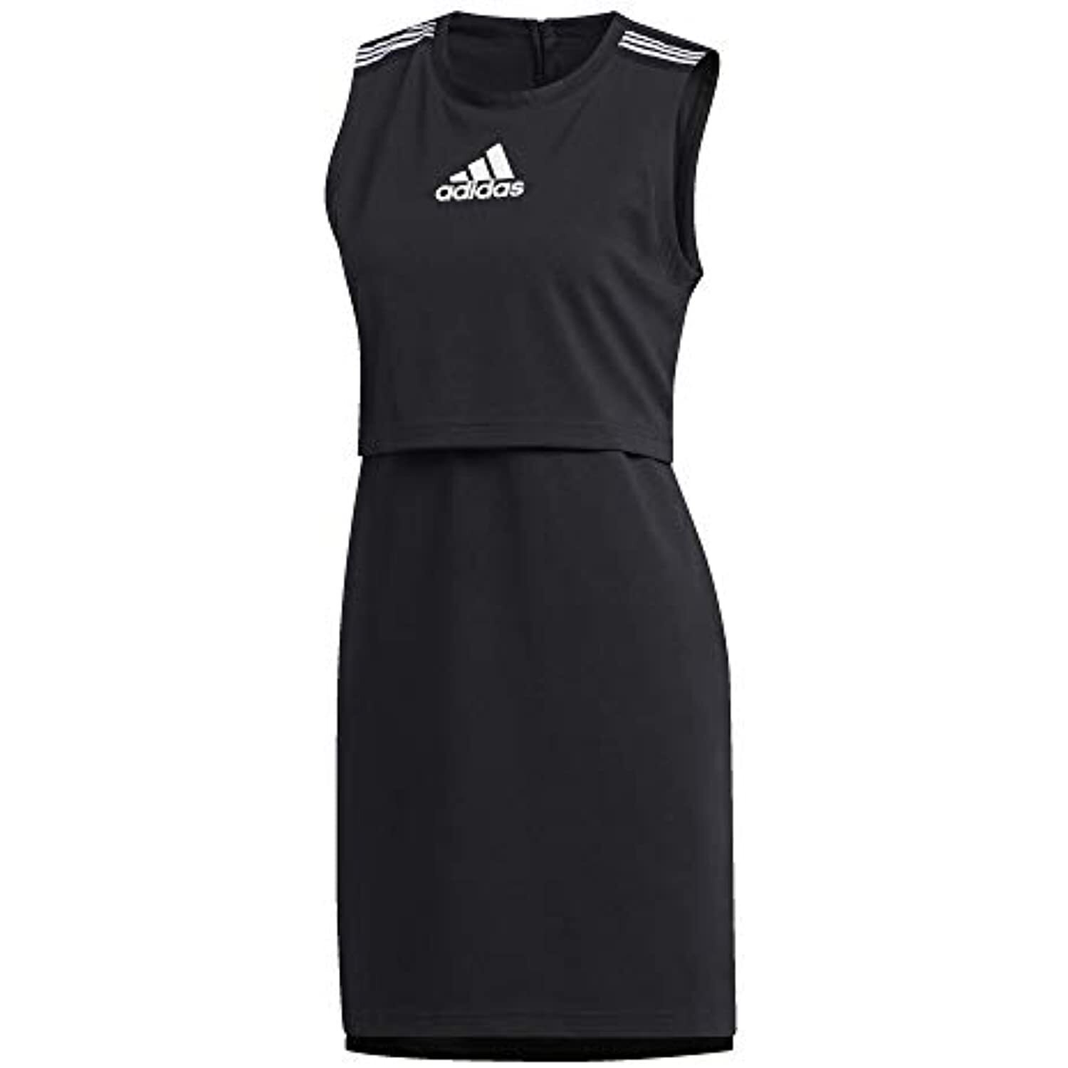 adidas Women's Game & Go Active Dress FL7708 Black/White  Size Medium