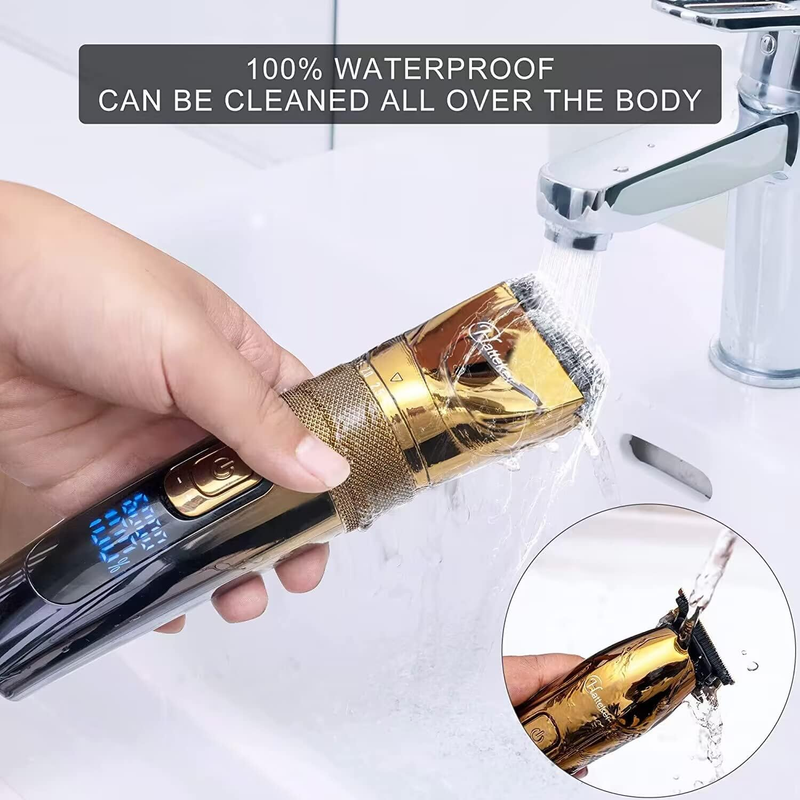 Professional Hair Clipper and T-Blade Trimmer Kit for Men Beard Trimmer Cordless