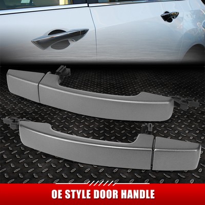 [2ШТ]ДЛЯ 06-09 LAND ROVER RANGE ROVER СЕРЕБРИСТЫЕ РУЧКИ ТЯГИ ПЕРЕДНЕЙ ЛЕВОЙ ПРАВОЙ ДВЕРИ