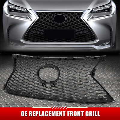 [Алмазная сетка] Для 15-17 Lexus NX200t F-Sport верхняя решетка радиатора с прорезью для значка