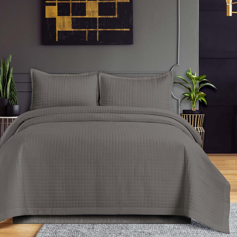 , Three-piece Box Stitch Soft Bedding Set Includes
