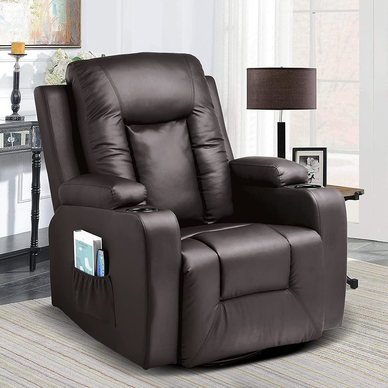 Modern Rocker With Heated Massage Ergonomic Lo