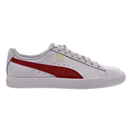 

Puma Clyde Core L Foil Jr Big Kids Shoes Puma White-Barbados Cherry 364661-04