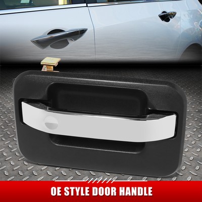 ДЛЯ 04-14 F150 LOBO MARK LT ГЛАДКАЯ РУЧКА ПЕРЕДНЕЙ ПРАВОЙ ДВЕРИ ЧЕРНОГО/ХРОМИРОВАННОГО ЦВЕТА