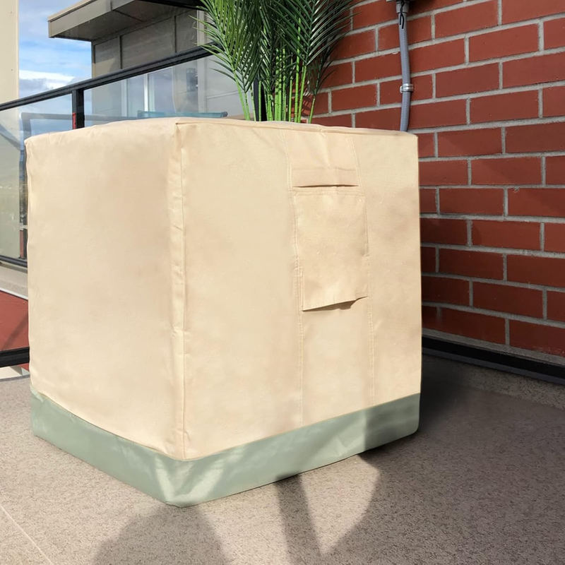 Air Conditioner Cover for Outside Central AC Units, Square AC Cover Fits Up to 3