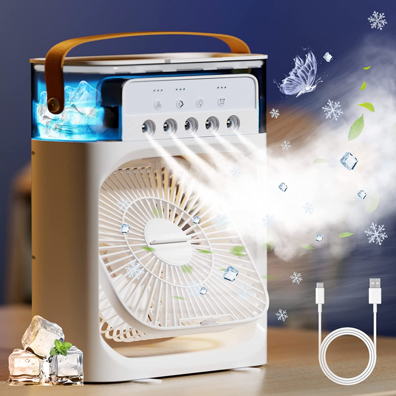 S Fan, Personal Mini Air Conditioner With 3-speed
