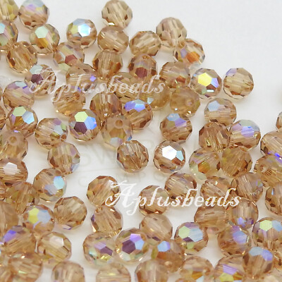 SWAROVSKI Crystal #5000 Round Beads 4mm Various colors 36pcs  AB Coating 