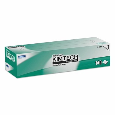 Kimtech 34256CT Kimwipes Delicate Task Wipers, 1-Ply, 14 7/10 x 16 3/5, 140 per