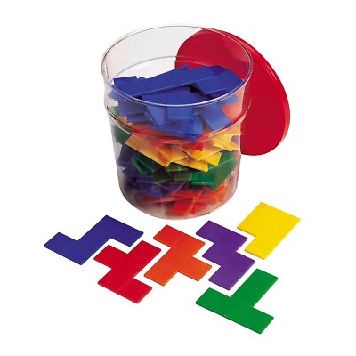 Learning Resources Rainbow Premier Pentominoes Pack of 72 (LER02866) LER0286-6