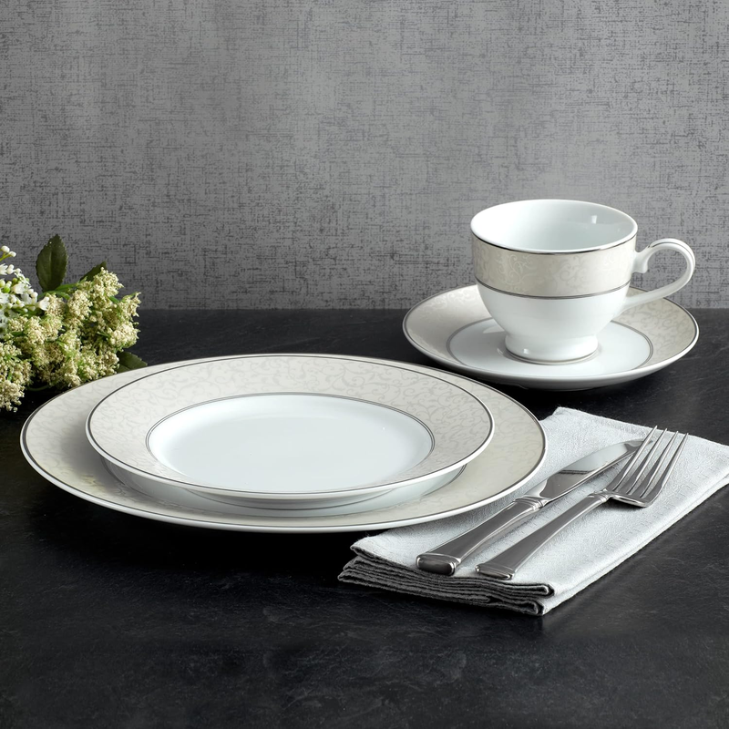5224232 40-Piece Dinnerware Set, Parchment