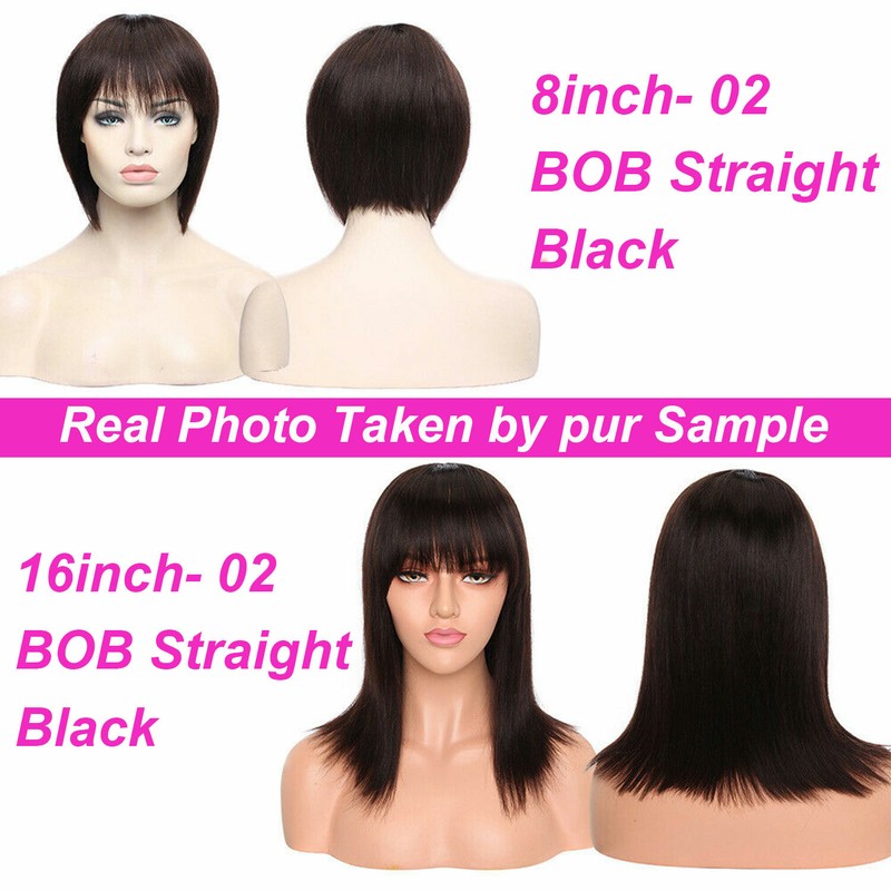 100% Peruvian Remy Human Hair Wigs Silky Water Wave Curly Wig Daily Full Wigs US
