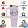 Cool Aunt, Auntie Gifts from Niece, Nephew - Best Aunt Ever 40oz Tumbler With Handle - Birthday, Valentines, Christmas, Mothers Day Gifts for New Aunts, To Be Aunts