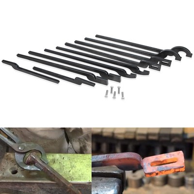 Five Types of Blacksmith Tongs Forging Tongs 5 Pairs DIY Rapid Tongs Bundle Kit