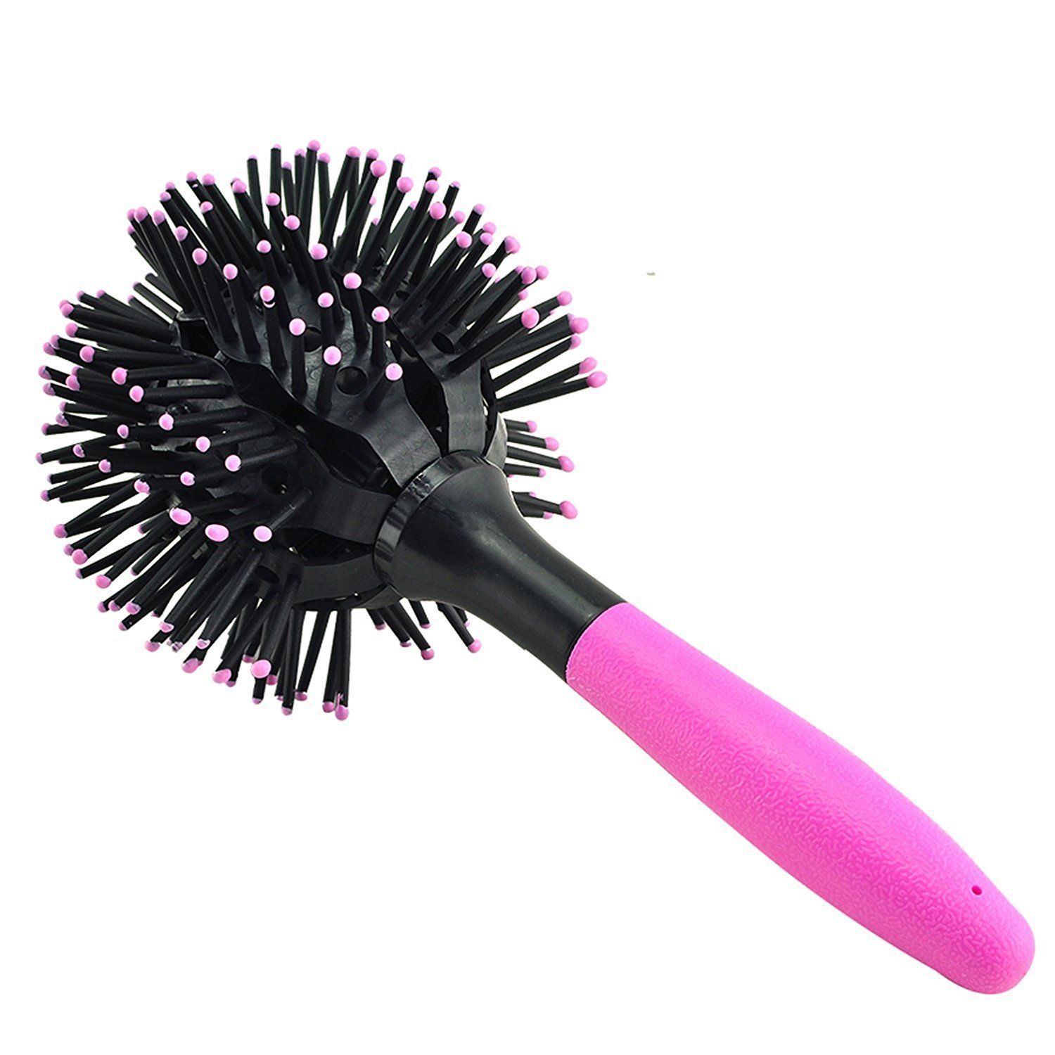 3d Bomb Curl Brush Styling Salon Round Hair Curling Curler Comb