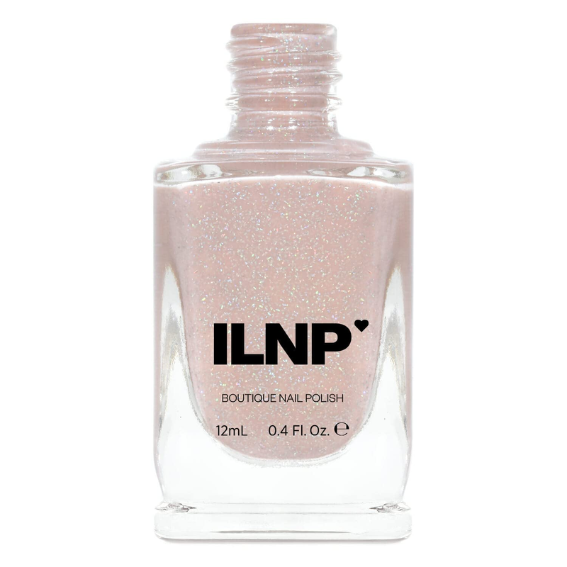 ILNP Birthday Suit - Cashmere Pink Holographic Nail Polish, Neutral Nude, Chip R