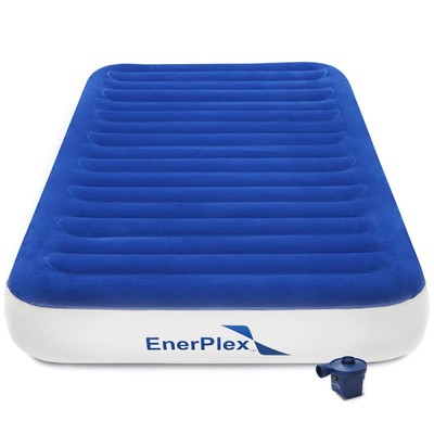 EnerPlex Never-Leak Twin Size Air Mattress Best Airbed for Home and Camping (Best Raised Air Mattress For Home)