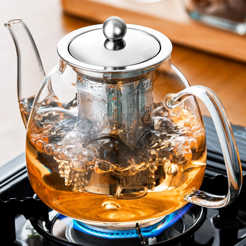 Pot With Removable Infuser Stovetop Safe Tea Kettle Tea Pot