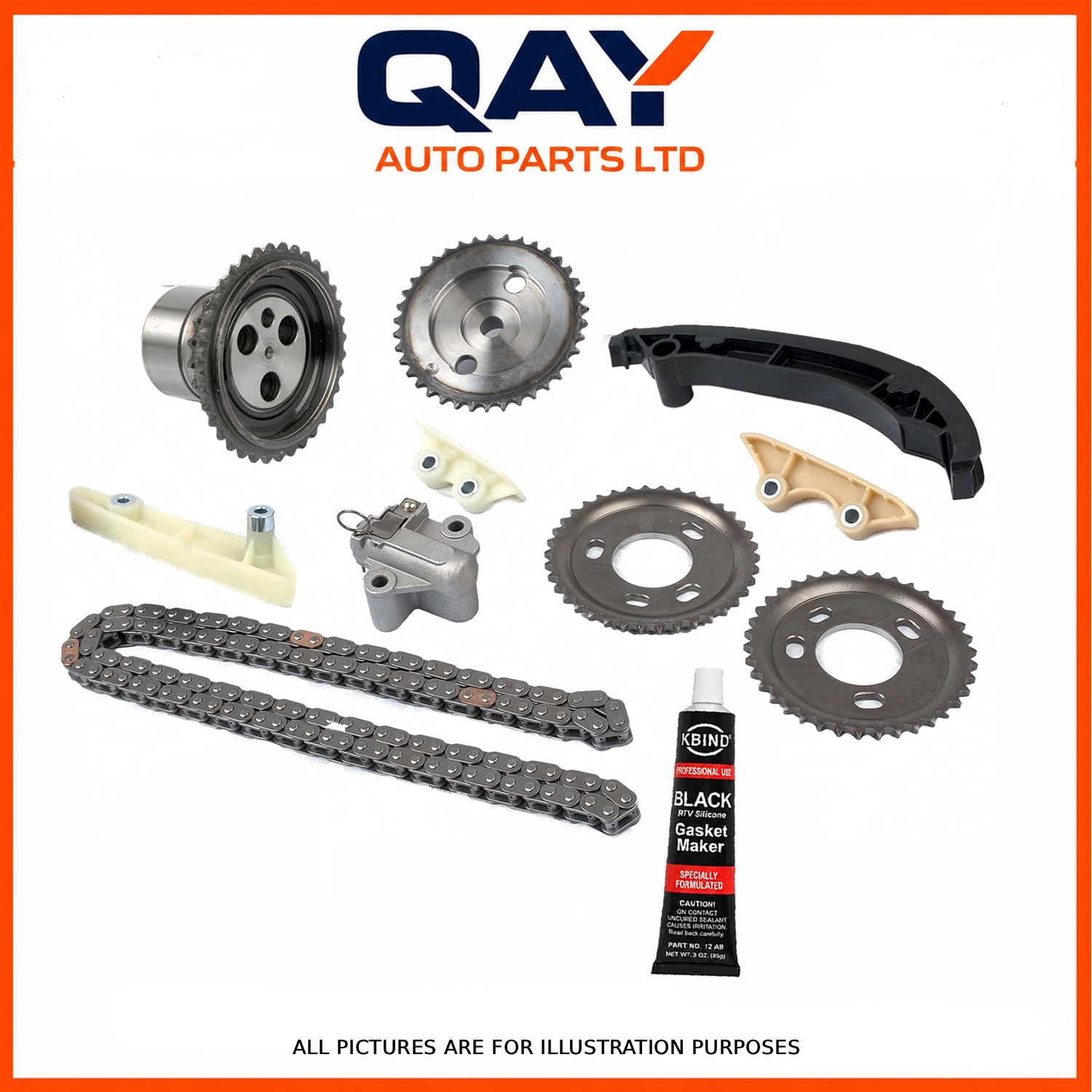 FORD CVRA TIMING CHAIN KIT 2.2L TDCI 4X4 DIESEL RANGER TRANSIT UPGRADED - NEW