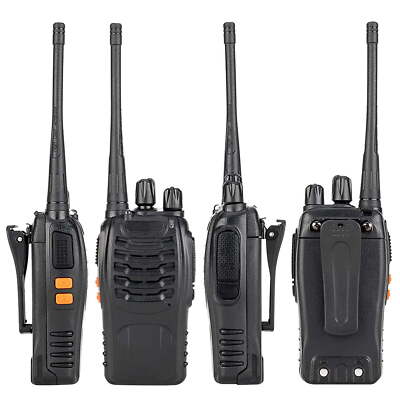 2 Pack Set Long Range Walkie Talkie 50 Mile Two Way Radio Charge Waterproof
