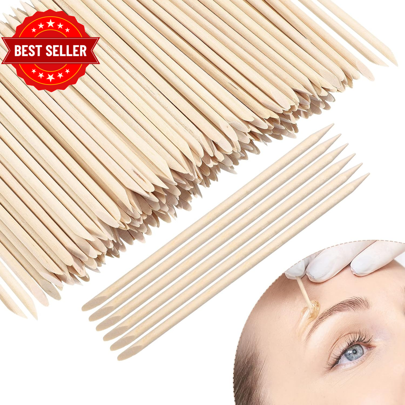 Eye Brow Wooden Wax Sticks Mini Waxing Applicator Sticks Lip Nose Eyebrow Wood C