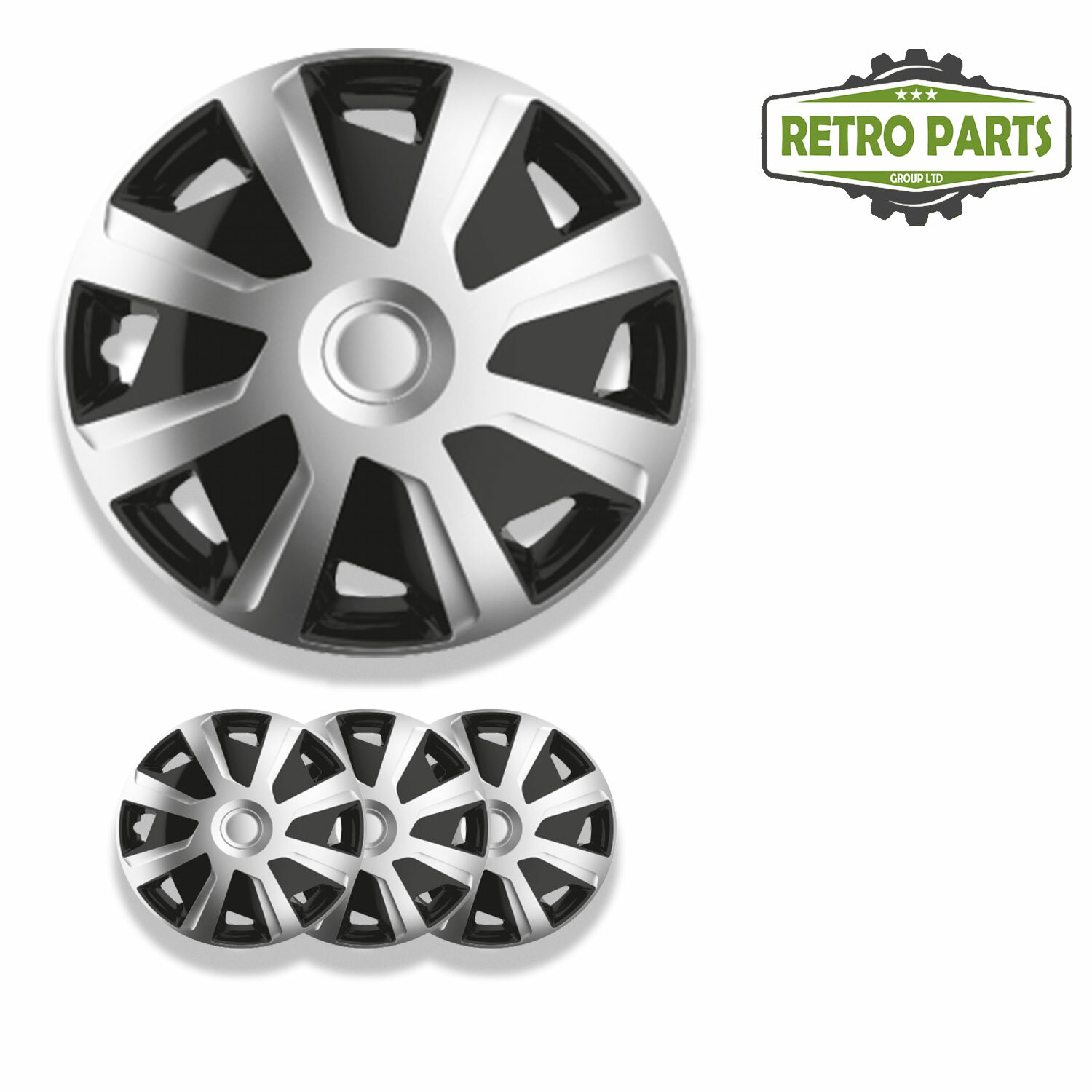 15 inch Spoke Deep Dish Van Wheel Trims 