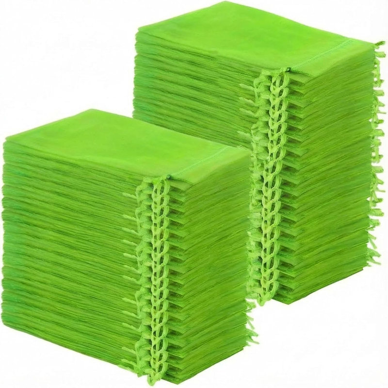 100 Pack Fruit Protection Bags with Drawstring, 6