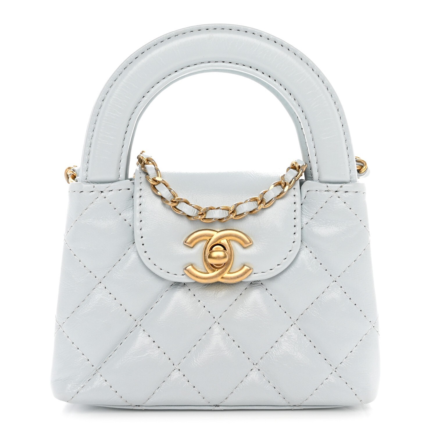 小物 CHANEL CHANEL AP2917小羊皮金色金屬鍊袋化妝包(黑色) | 斜背包/鍊帶包