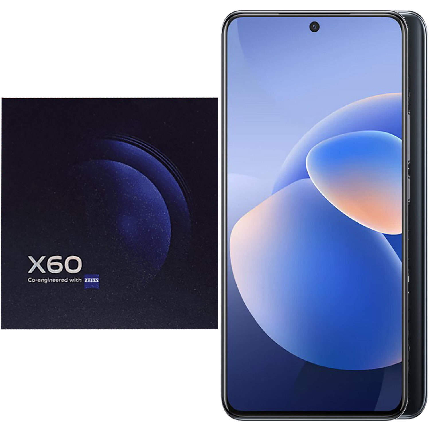 VIVO X60 8GB+128GB SIM フリー NEW Vivo X60 5G Midnight Black 128GB ROM + 8GB RAM Dual-SIM