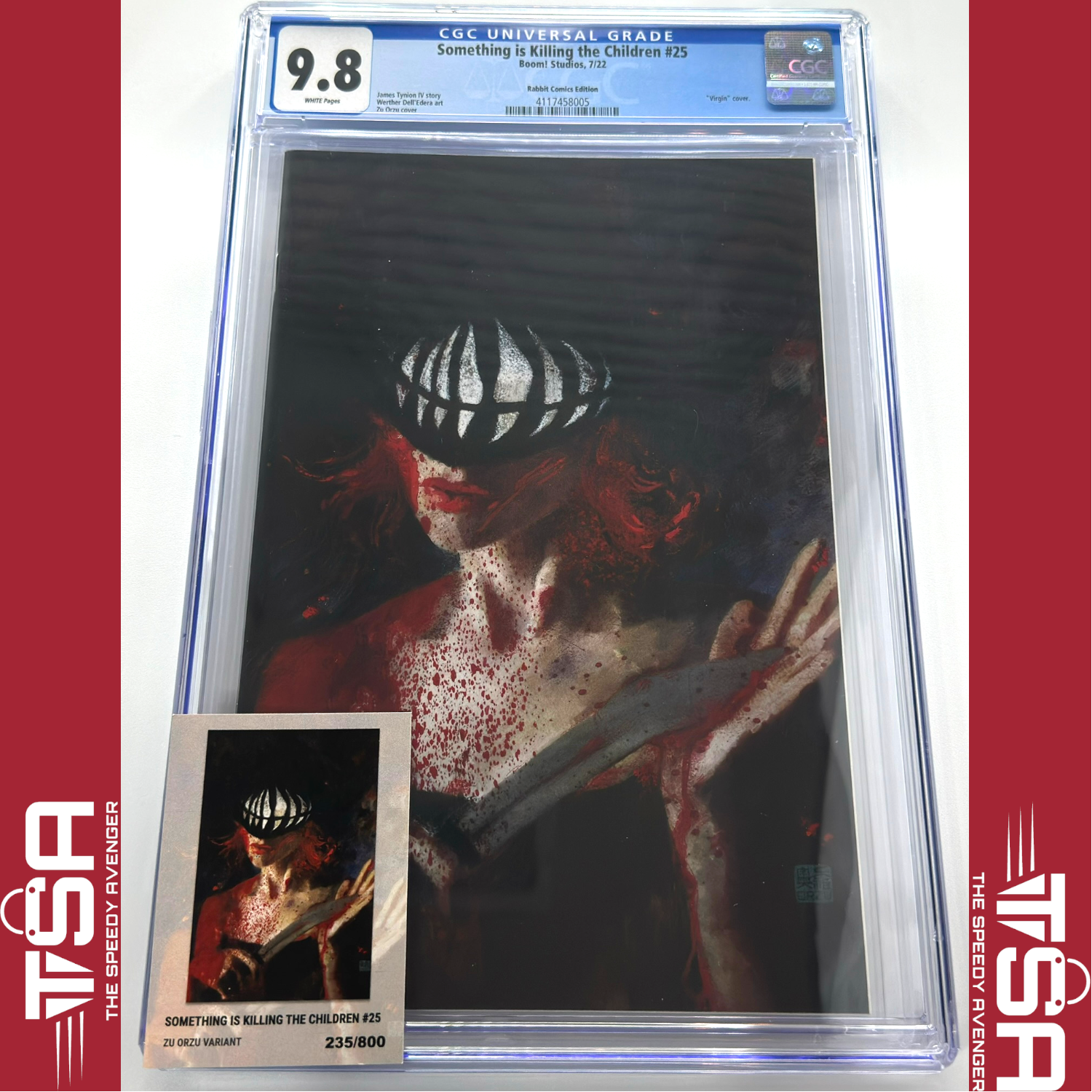 SOMETHING IS KILLING THE CHILDREN #25 Zu Orzu Virgin Variant CGC 9.8 SIKTC COA