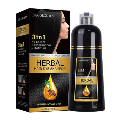 Color De Cabello instantaneo Champu De Tinte Para El Cabello A Base De Hierbas