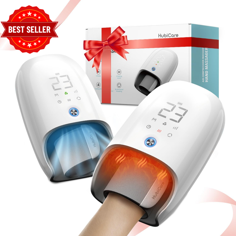 Hubicare Hand Massager with Heat and Cooling, Reflexotherapy, Acupuncture Points