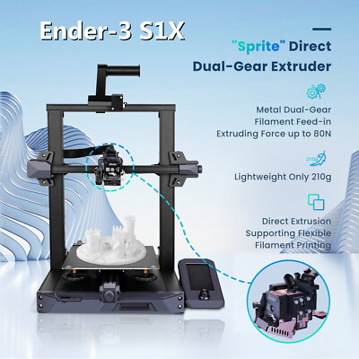 Creality Ender-3 S1X 3D Printer, Upgraded from Ender-3 S1, Speed Up to 200mm/s