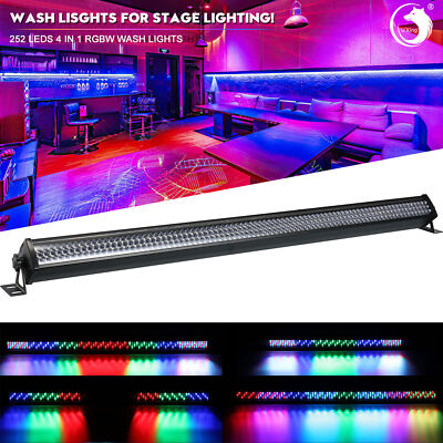252 LED RGB Wall Wash Bar Light DMX Stage DJ Beam Lighting Disco Party Effect US
