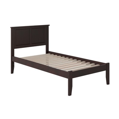 AFI Madison Platform Bed with Open Footboard and Turbo Charger Twin XL Espresso