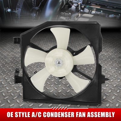 ДЛЯ 99-00 MAZDA PROTEGE 1.6L 1.8L L4 OE STYLE ВЕНТИЛЯТОР ОХЛАЖДЕНИЯ КОНДЕНСАТОРА КОНДИЦИОНЕРА В СБОРЕ