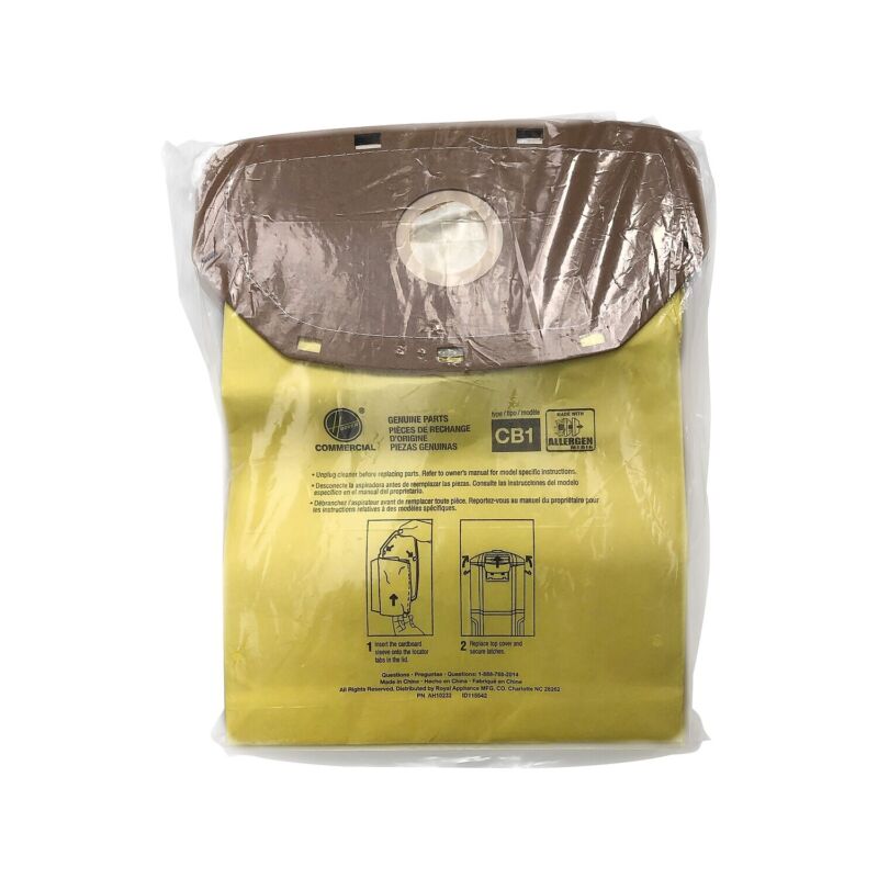 Hoover Vacuum Bag Yellow 10/Pack (AH10232)