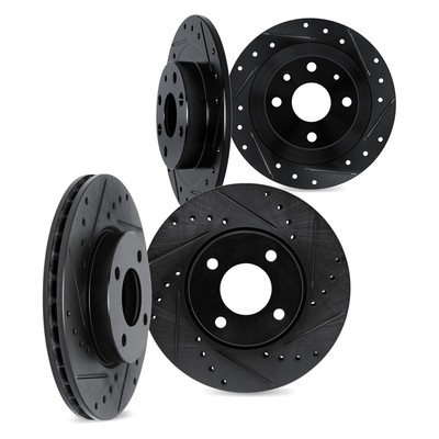 For Suzuki Swift 13-17 Brake Rotor Set DFC Premium Drilled & Slotted Front &