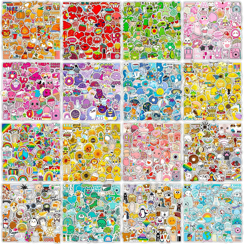 1000PCS Water Bottle Stickers for Adults, Vinyl Stickers for Teens, Waterproof S
