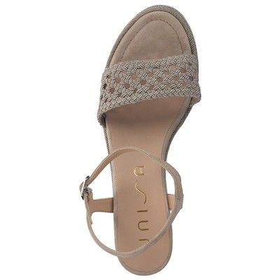 Pre-owned Unisa Kisome Damen Sandalen Sandaletten Sommersandaletten Ks Beige Neu