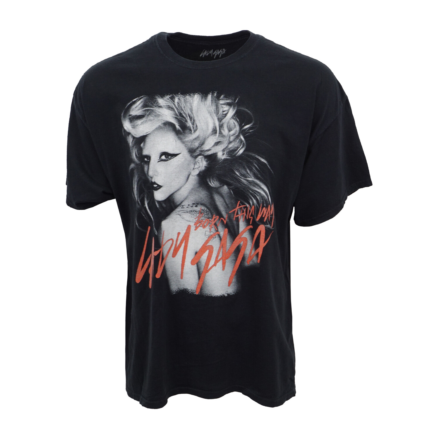 

ФУТБОЛКА С ГРАФИКОЙ LADY GAGA BORN THIS WAY, ЧЕРНАЯ, Черный