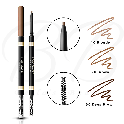 MAX FACTOR Brow Shaper Eyebrow Pencil Natural Looking Ultrafine Tip *ALL  SHADES*